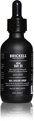 Brickell Olio di Argan da Uomo per Capelli, Naturale e Biologico, Trattamento per Capelli Leggero, 59 ml, Profumato