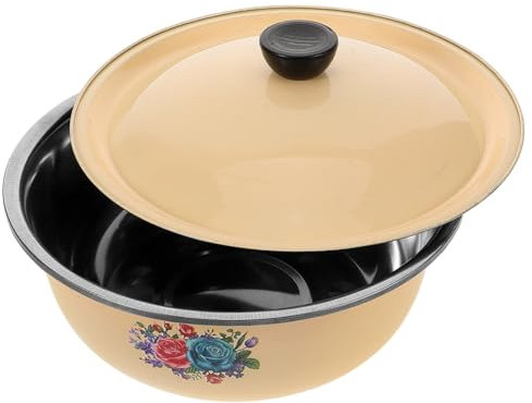 SOIMISS Base Para Pastel De Metal Retro Cuenco Grande De Acero Inoxidable Para Cocina Cuenco Vintage Para Ensaladas y Preparaciones Culinarias Recipiente Funcional Para Mezclar Pasteles