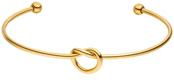 Purelei Knot Armcuff – filigraner Armreif mit Knotendetail, wasserfest – Edelstahl, 14K vergoldet, 18K rosévergoldet oder silberfarben (Gold)