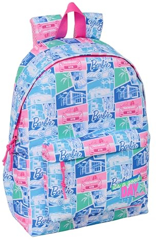 BARBIE – Laptop Backpack 14.1 Inches, Ideal for Young People of Different Ages, Comfortable and Versatile, Quality and Resistance, 31 x 13 x 43 cm