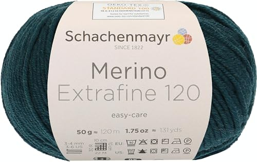 Schachenmayr Merino Extrafine 120, 9807552-00163, Farbe: Malachite, Handstrickgarne