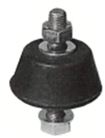 Fischer Kit de 4 patas antivibración para aire acondicionado exterior, amortiguador antivibraciones para aire acondicionado, 524493