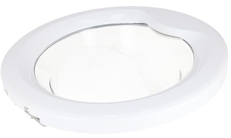 sparefixd Cristal de puerta blanco, marco y mango para adaptarse a lavadora Beko