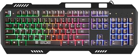 Xtreme Videogames Tastiera Gaming Metallo USB ZOE Retroilluminata 34642