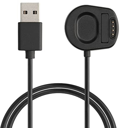 kwmobile USB Kabel Charger kompatibel mit Suunto 7 Ladekabel - Smart Watch Ersatzkabel - Fitnesstracker Aufladekabel in Schwarz