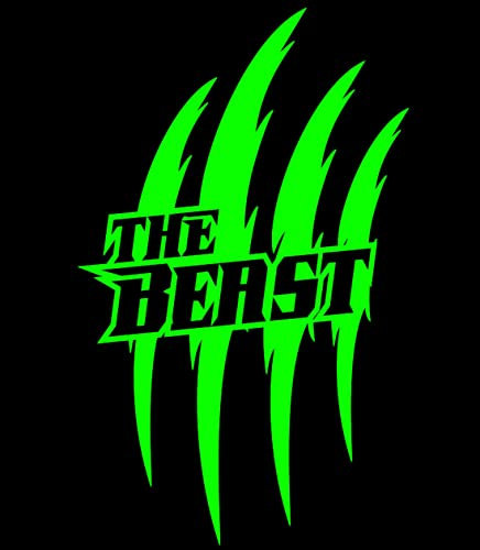 Generisch 1x Monster Kralle Sticker Aufkleber Motorrad Auto The Beast OEM Devil Tuning ee