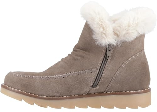 Hush Puppies Female Moira Mid Boot, Taupe, 5