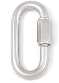 Maglia Rapida in Acciaio Zincato,Connettore Moschettone ad Alta Resistenza per Giunzione Catene, Funi e Corde,Disponibili Più Diametri (1 pezzo, Ø 6 mm.)