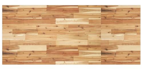vidaXL Bordsskiva behandlad 140x60x2 cm massivt akaciaträ, bänkskiva, badrumsbänkskiva, garagebänkskiva, köksbänkskiva, utbytesbänkskiva för kök