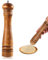 Wooden Pepper Mill 10 Inch Retro Manual Wooden Salt and Pepper Large Grinder with Adjustable Ceramic Rotor Wood Spice Mills Peppermill Grinders for Kitchen Household BBQ Restaurant