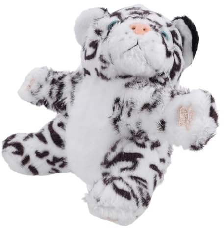 TOYANDONA Pulsera de peluche con forma de animal - Pulsera de peluche con cierre a presión de leopardo para niños - de con forma de animal, ideal como premio en clase, para Halloween y cumpleaños