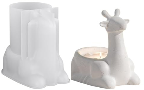 Stampo Per Candele Tea Light - Stampo in Silicone per Cervo in Ginocchio per Cemento - Accessorio Multiuso per Creazioni in Gesso Argilla | Progetti Creativi Fai da Te