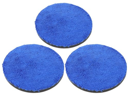 TOGEVAL Tamponi Lucidanti per Auto 3 Pezzi da 150 MM in Spugna per Ceratura e Lucidatura Vernice Compatibili Lucidatrice Elettrica e Manuale per Rimozione Graffi e Ossidazione