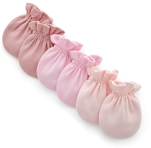Baby Girl No Scratch Mittens 0-6 Months Soft Comfortable Newborn Hand Protection, Keeps Little Hands Warm, Must-Have Baby Essential for Delicate Skin, Cozy Baby Gloves for Girls