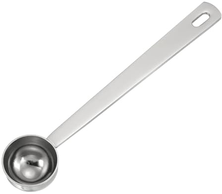 QUARKZMAN Misurino, 5ml Cucchiaio Da Tavola A Manico Lungo Cucchiaino Da Caffè Cucchiaio Per Caffè Macinato Tè Zucchero Cucina Cottura Al Forno, Argento