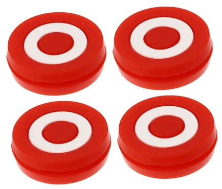 Healifty 4 Pezzi Ammortizzatori in Silicone per Racchette da Tennis Rossi, Smorzatori Vibrazioni per Giocatori Professionisti e Amatoriali