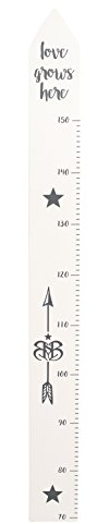 roba Mätsticka Rock Star Baby - Skala upp till 150 cm - Tillväxtmätare för barn - Barnrumsdekoration - Trä vit/antracit