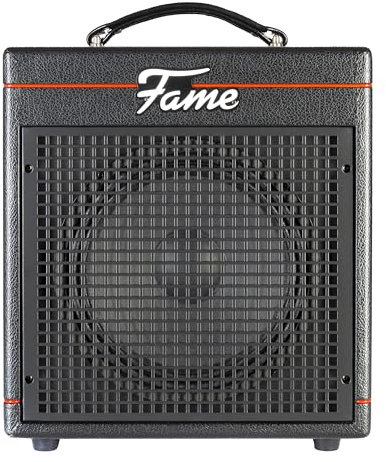 Fame Bassverstärker, Bass Combo mit 30 Watt und 10 Lautsprecher, Amp für Bass, Kopfhöreranschluss und 3-Band Klangregelung