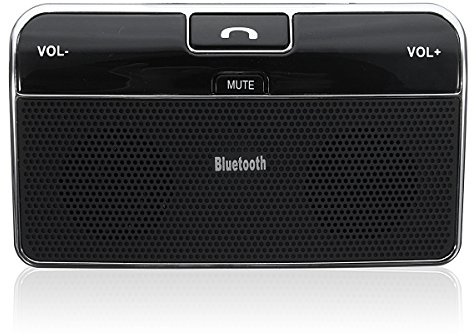 YONGYAO Silm Wireless Bluetooth Manos Libres Teléfono con Altavoz Mp3 Coche Kit Sun Visor Clip Drive