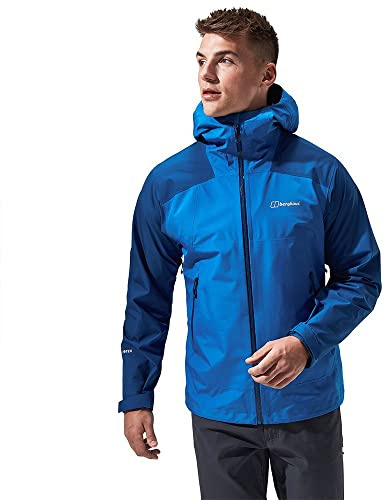 Berghaus Paclite Peak Vent Giacca esterna impermeabile in Gore-Tex da uomo, Turkish Sea/Limoges, XXL