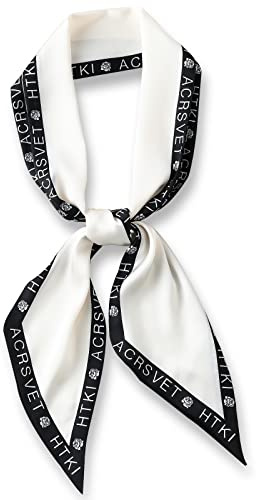 LumiSyne Femme Foulard En Soie Écharpe Maigre Imprimé à Pois Motif Paisley Style Rétro Classique Foulard En Satin Étroit Et Longue Fichu Décoratif Bandeau De Cheveux Bandanas Cravate Ruban Foulard