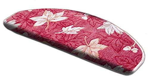 Treppenteppichstufen Halbkreis-Treppenteppichstufen Pads Stufenmatte Teppiche Selbstklebende Schalldämmung Waschbar Passen Sie Treppenteppichmatten in 2 Größen an (Color : Pink, Size : 15pcs
