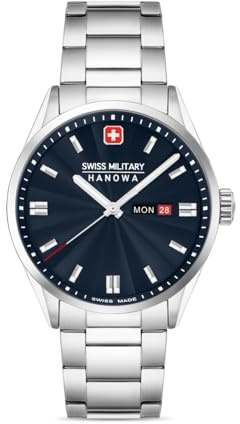 Swiss Military Hanowa SMWGH0001602 Roadrunner Maxed Herrenuhr mit Edelstahlband Saphirglas