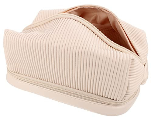 Mikinona Großer Kosmetiktaschen Organizer Praktische Aufbewahrung Für Make-up Reise Und Haushaltsartikel Robuste Tragbare Tasche Mit Großem Fassungsvermögen Für Pinsel Lippenstift Und