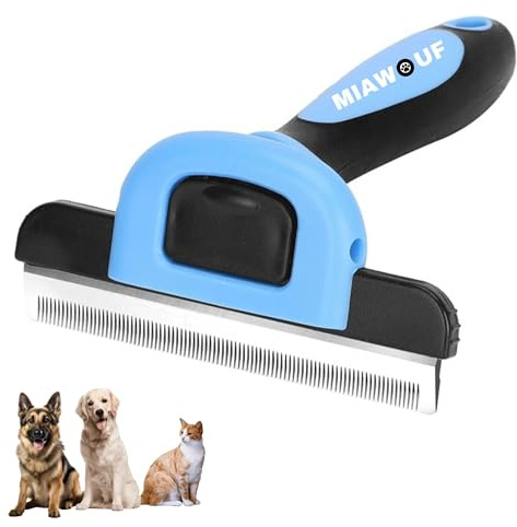 Miawouf Brosse pour Chien & Chat, Brosse de Toilettage, Peigne de Toilettage pour Toutes Races de Chiens, Chats avec Poils Courts ou Longs