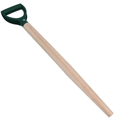 Handle Poly Top Wood Wooden Shaft D Handle Garden Shovel Fork Spade 75cm