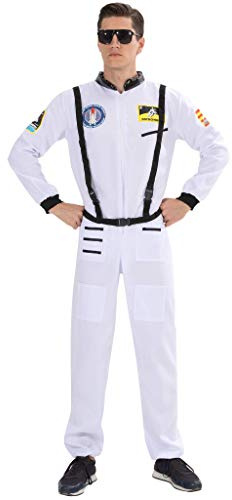 EraSpooky astronautdräkt för män rymdmannen kostym maskeraddräkt cosplay halloween fest rolig outfit för vuxna män