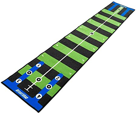 LONGRIDGE Golf Pro Tapis de Putting 3 m, Vert/Noir
