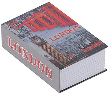 Cassetta di Sicurezza, Cassaforte a Forma di Libro Simulazione, con Serratura Codice Cassa Innovativa Portatile Libro Cassaforte Segreta Nascosta Adatto per Ufficio a Casa, Serratura Codice, Cassa,