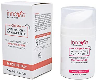 Innovia | Crema Anti-Macchie Viso e Corpo - Riduce le macchie della pelle - 50 ml - Made in Italy