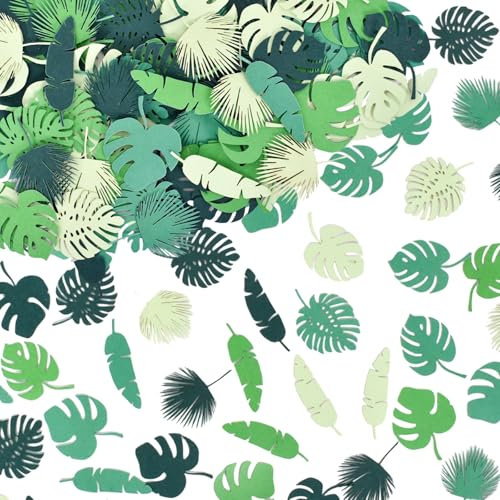 100PCS Confettis Verts Anniversaire, HAPPY BIRTHDAY pour Garçons et Filles, Fête et Baby Shower