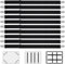 KOXXIAMOQ 10 Piezas Pinzas Sujeta Sabanas Bajeras, Sujetadores para Sábanas, Sujetadores de Hojas Ajustables a 130 cm, Tirantes Tensor de Sábanas Elásticas, Correas Cama Clips para Colchón (Negro)