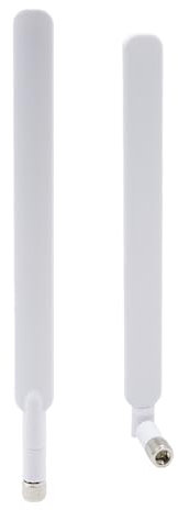 Antena 4G LTE SMA macho blanca 10dBi, 2 paquetes Cellular Trail Cameras Extender compatible con B593S-850 B880 B890 B310 B593 4G LTE CPE ZTE Router hotspot móvil (blanco)