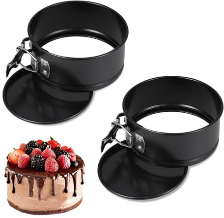 Banjiabb 2 Stück Kleine Kuchenform 11cm, Mini Springform, Backform Rund, Klein