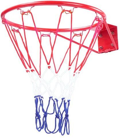 Whoasyst Rete di ricambio per basket, telaio da appendere alla parete, per esterni, canestro da basket per bambini