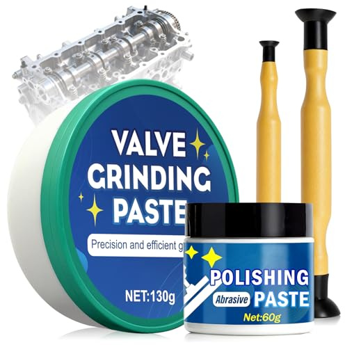 Pasta Esmerilar Valvulas, Pasta de Pulir Coche, Kit de Esmerilado Para Válvulas, Rectificado de Precisión, Adecuado Para Reparación de Motocicletas, Automóviles, Motores Vehículos, etc