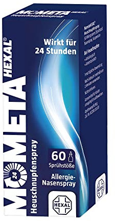 MometaHEXAL® Heuschnupfenspray| 60 Sprühstöße | Sprüh Deinen Heuschnupfen weg! | 2-in-1 Effekt: Befreit die Nase und beruhigt die Augen | Nur 1x täglich