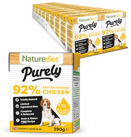 Naturediet - Purely, Complete Wet Food, Chicken, 390g (Pack of 18)