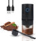 VECH Coffee Grinder, Electric Burr Coffee Grinder, Portable Coffee Bean Grinder,with Multiple Grind Settings,Rechargeable, Black