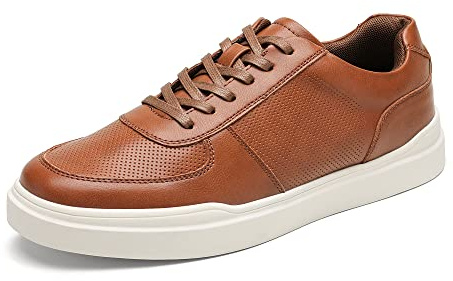 Bruno Marc Men's Casual Dress Sneaker Shoes,Brown,12