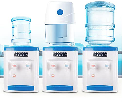 Distributore di acqua elettrico da 550 W, potenza di riscaldamento 5 l/h ≤ 90 ℃, capacità di raffreddamento 0,7 l/h ≤ 8 ℃, fontana da scrivania in piedi per bevande calde e fredde, può contenere