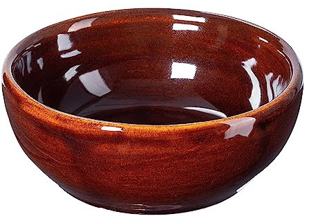 KADAX Ciotola per zuppa in ceramica, lavabile in lavastoviglie, ciotola in ceramica in stile rustico, ciotola per zuppa, insalata, dolciumi, dessert (senza orecchie, 0,7 l)