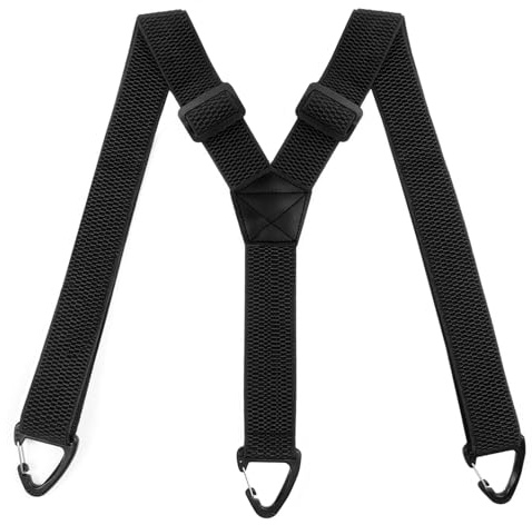 lomdung Bretelles Homme, Larges Réglable, Bretelles Extra Larges en Y pour Hommes, 3.8 cm, Plage de Réglage d'Élasticité Extra Large, pour Pantalons de Travail, Ski et Salopettes