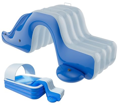 Duroecsain Toboggan Aquatique Gonflable | Toboggan Aquatique Amusant pour Le Jardin – Jouet d'eau pour pour l'extérieur, Jardin, terrasse, Parc, Aire de Jeux