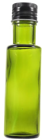 UTHCLO bouteille d'huile d'olive petites bouteilles en verre avec couvercle Un verre Vert