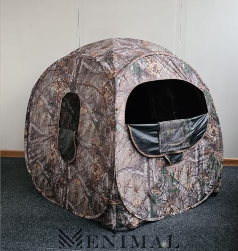 2 Man Waterproof Pop-Up Camouflage Hunting Blind “Stealth Stalker”, Lightweight Outdoor Hide & Carp Bivvy